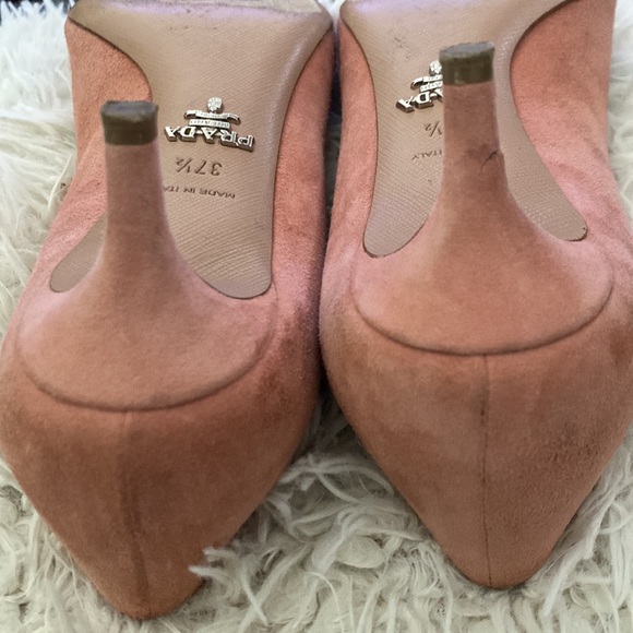 Prada Light Pink Ponty-toe kitten heels pumps - Picture 16 of 16